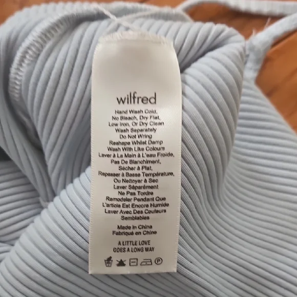 Wilfred Sky Blue Ribbed Bodysuit - Picture 4 of 5